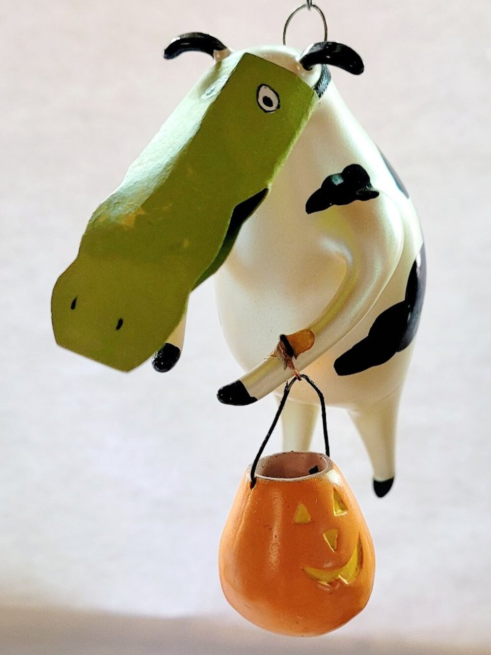 Glass Cow Ornament